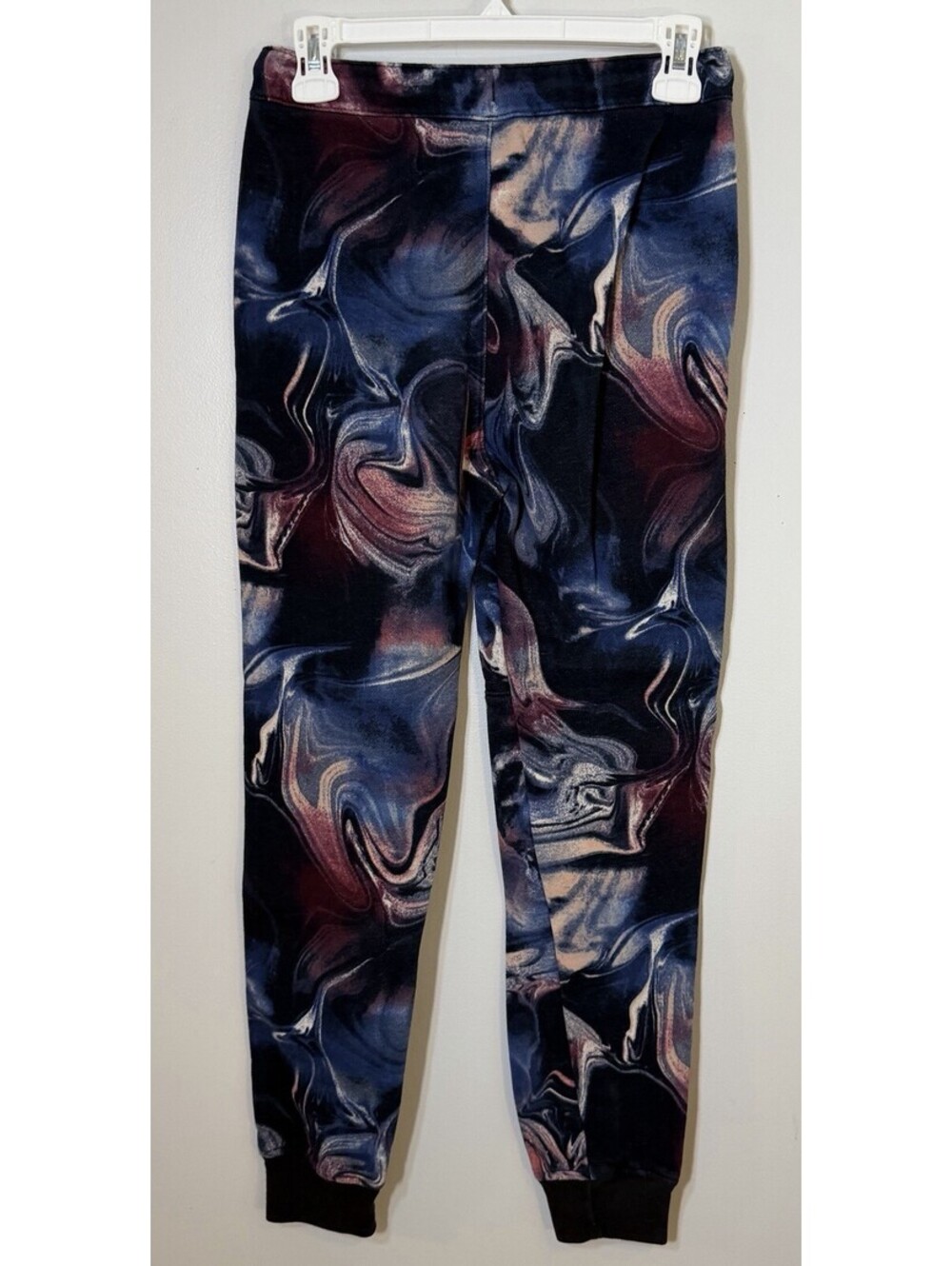Abercrombie Kids Purple Boys Fleece Joggers Sweatpants Tie Dye Soft EUC 13/14